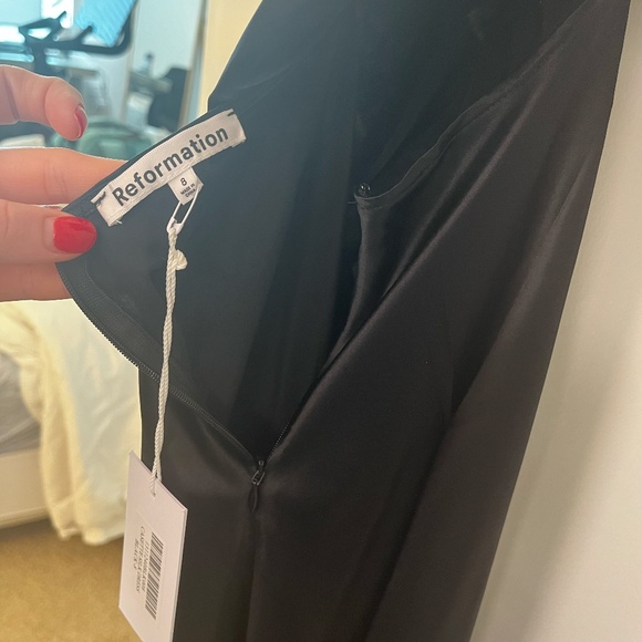 Reformation Casette Silk Dress - Picture 5 of 7